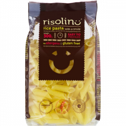 Makaron ryżowy z kurkumą RURKI 300g RISOLINO