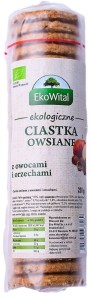 Ciastka owsiane z owocami i orzechami BIO 250 g EKOWITAL