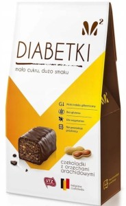 Czekoladki  orzech arachidowy B/C 100 g DIABETKI