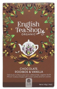 Herbatka ziołowa rooibos z ziarnami kakaowca i laską wanilii (20x2) BIO 40 g ENGLISH TEA SHOP