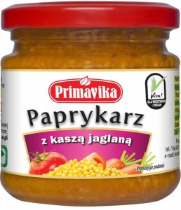 Paprykarz wegetariański z kaszą jaglaną 160 g PRIMAVIKA