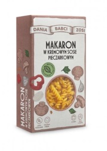 Makaron w sosie pieczarkowym 150g Babcia Zosia