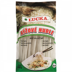 Makaron ryżowy WSTĄŻKI 3mm 240g LUCKA