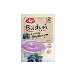 Budyń o smaku JAGODOWYM w proszku bezglutenowy 40 g CELIKO