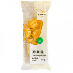 Ciasteczka jaglane z nadzieniem wiśniowym b/glutenu 140g NATURAL