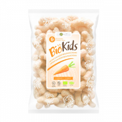 Bezglutenowe chrupki kukurydziane - MARCHEW BIO 55g BIOKIDS