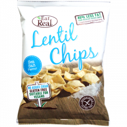 Chipsy z soczewicy z dodatkiem soli morskiej 40g EAT REAL