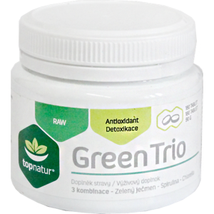 Green trio (spirulina, chlorella, młody jęczmień) tabletki 180 szt TOPNATUR