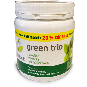 Green trio (spirulina, chlorella, młody jęczmień) tabletki 540 szt TOPNATUR