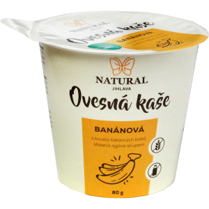 Owsianka z bananami i ziarnami kakao 80g NATURAL