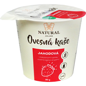 Owsianka z truskawkami i płatkami kokosowymi 80g NATURAL