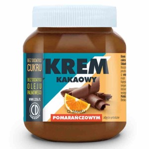 Krem kakao smak pomarańcz 0 cukru i palmowego 350g