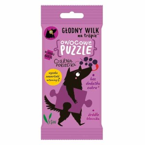 Owocowe puzzle żelki z wit C czarna porzeczka 20g Głodny Wilk
