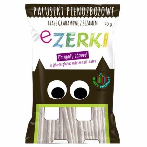 Paluszki Ezerki grahamowe białe sezam 70g Brązowe