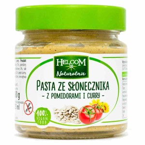 Pasta ze słonecznika pomidory i curry Helcom 190g