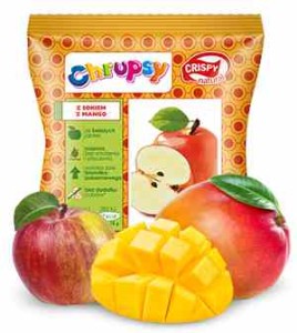 Chipsy z jabłka z sok z mango Crispy Natural 18g
