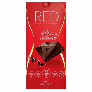 Czekolada ciemna 40% mniej kcal RED Delight 100g