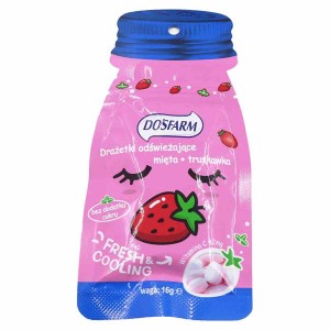 Drażetki odświeżające mięta truskawka Dosfarm 16g