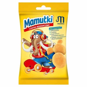 Mamutki ciastka biszkoptowe bez dodatku cukru 20g