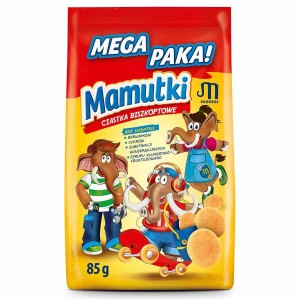 Mamutki ciastka biszkoptowe bez dodatku cukru 85g