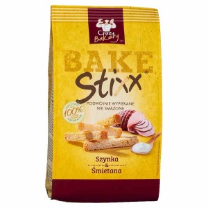 Paluszki chlebowe Szynka i Śmietana BAKE Stixx 60g
