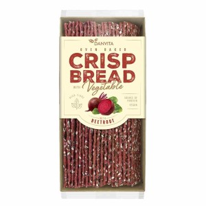 Płaskie chlebki warzywne z burakiem Danvita, 130g