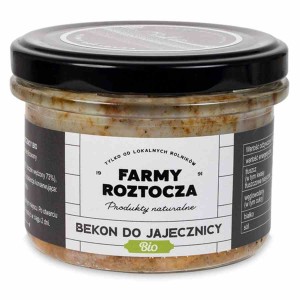 BEKON DO JAJECZNICY BIO 180 g (SŁOIK) - FARMY ROZTOCZA