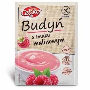 Budyń o smaku malinowym bez glutenu Celiko, 40g