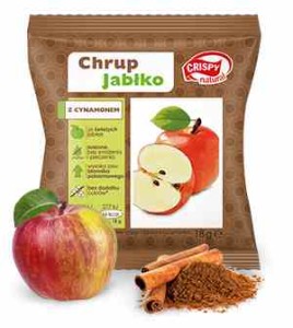 Chipsy z jabłka z cynamonem Crispy Natural, 18g