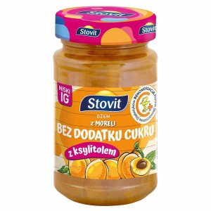 Dżem morelowy słodzony ksylitolem Stovit, 250g