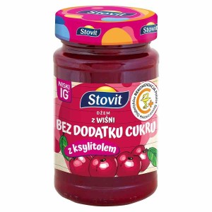 Dżem wiśniowy słodzony ksylitolem Stovit, 250g