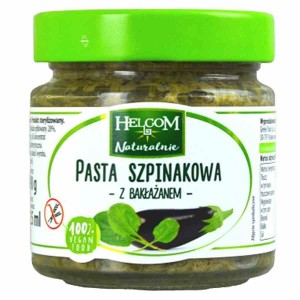 Pasta szpinakowa z bakłażanem Helcom, 190g