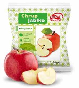 Chipsy z jabłka Crispy Natural, 18g