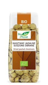 KASZTANY JADALNE SUSZONE OBRANE BIO 200g BIOPLANET