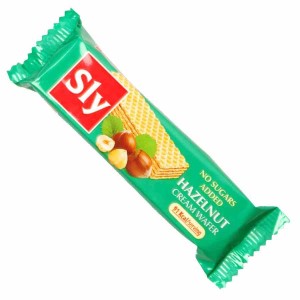 Wafelek z kremem z orzechów laskowych 0 cukru 20g Sly Nutritia