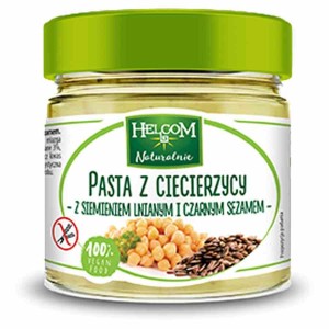 Pasta z ciecierzycy z lnem i czarnym sezamem 190g Helcom