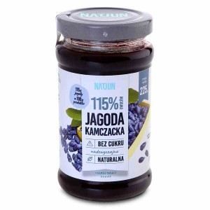 Konfitura jagoda kamczacka 0cukru 115% owoców 225g Natjun