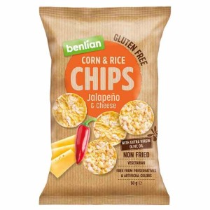 Chipsy kukurydziano-ryżowe jalapeno ser Benlian 50g