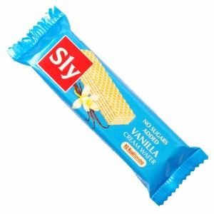 Wafelek z kremem waniliowym bez dodatku cukru 20g Sly Nutritia
