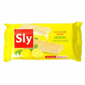 Wafelki z kremem cytrynowym bez dodatku cukru 40g Sly Nutritia