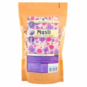 Musli owsiane z truskawkami bezglut 5 Przemian 500g