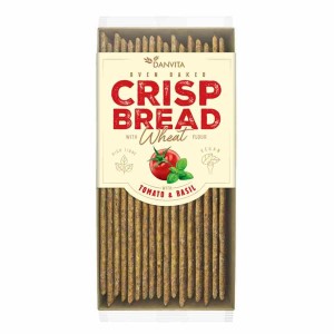 Płaskie chlebki z pomidorami i bazylią Danvita 130g