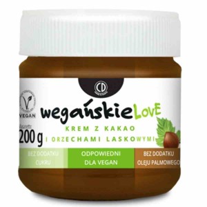 Krem z kakao i orzechami lask VEGAŃSKIELOVE CD 200g