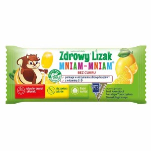 Zdrowy Lizak Mniam-Mniam o smaku cytrynowym  6 g  Starpharma