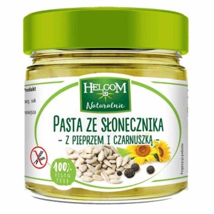Pasta słonecznik pieprzem i czarnuszką Helcom 180g