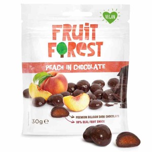 Owocożelki brzoskwinią w czekoladzie 30g Fruit Forest