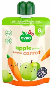 Przecier jabłko-marchew po 6 miesiącu życia BIO 90g