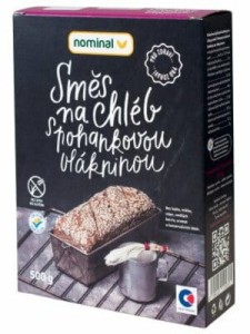 CHLEB Z BŁONNIKIEM GRYCZANYM - sucha mieszanka bezglutenowa 500g NOMINAL