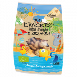 Krakersy z sezamem MINI JUNGLE BIO 100g ANIA