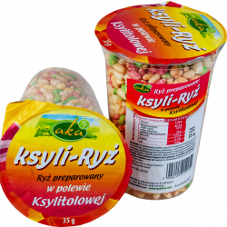 Ryż preparowany bez dodatku cukru w polewie z ksylitolem 35 g AKA
